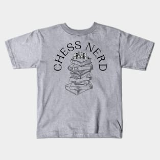 Chess nerd design book pile Kids T-Shirt